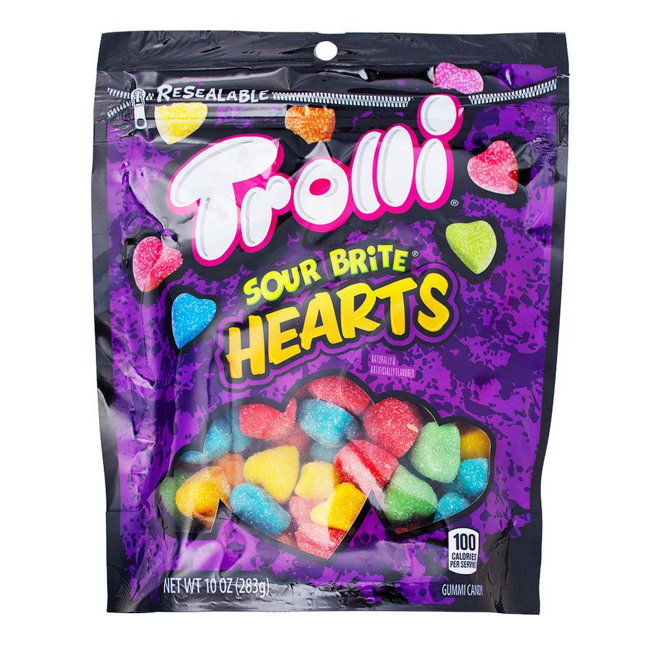 Trolli Sour Brite Hearts - 10oz