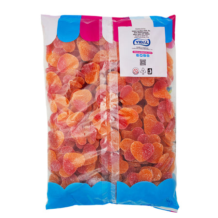 Vidal Peach Heart Gummies - 2kg Nutrition Facts Ingredients-Peach candy-Candy hearts-Valentine’s Day gifts