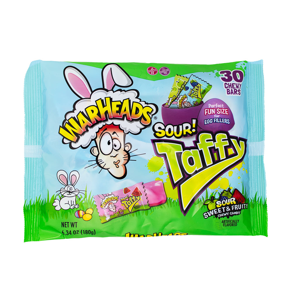 Warheads Sour Taffy 30 Pieces - 6.34oz