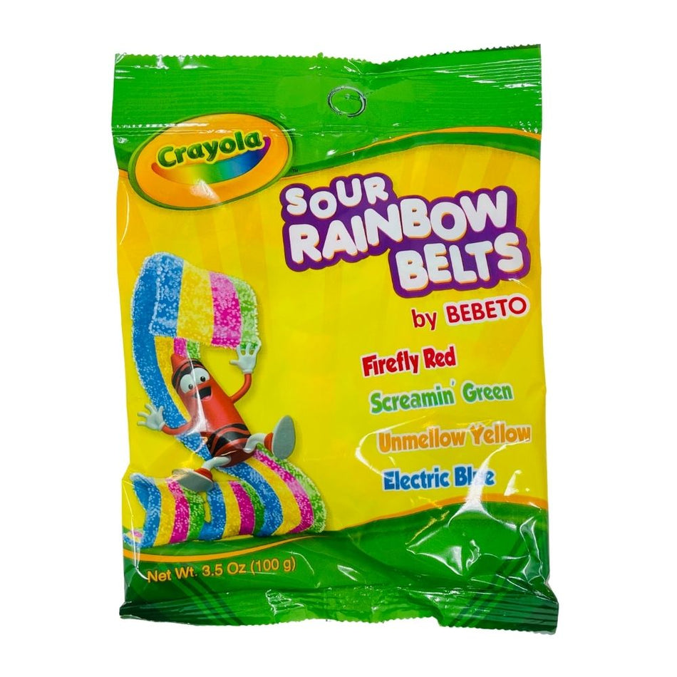 Crayola Sour Rainbow Belts - 3.5oz