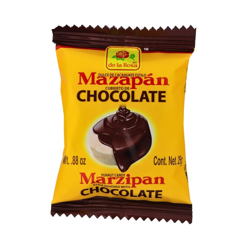 De La Rosa Marzipan Chocolate Covered Peanut Candy - 25g-Mexican Candy-Chocolate Candy-De La Rosa