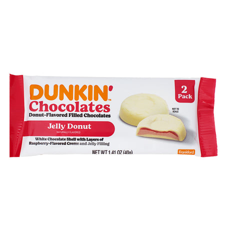 Dunkin' Chocolates Jelly Donut 2pk - 1.41oz-Dunkin Donuts Flavors-Jelly Donut