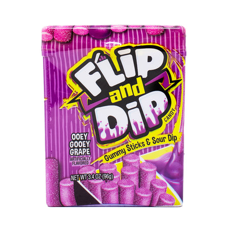 Candy Flip and Dip Gumy Sticks & Sour Dip - 3.4oz