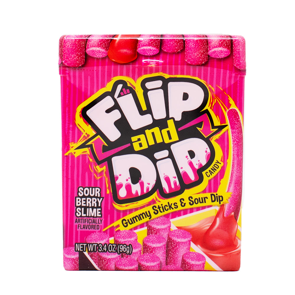 Candy Flip and Dip Gumy Sticks & Sour Dip - 3.4oz