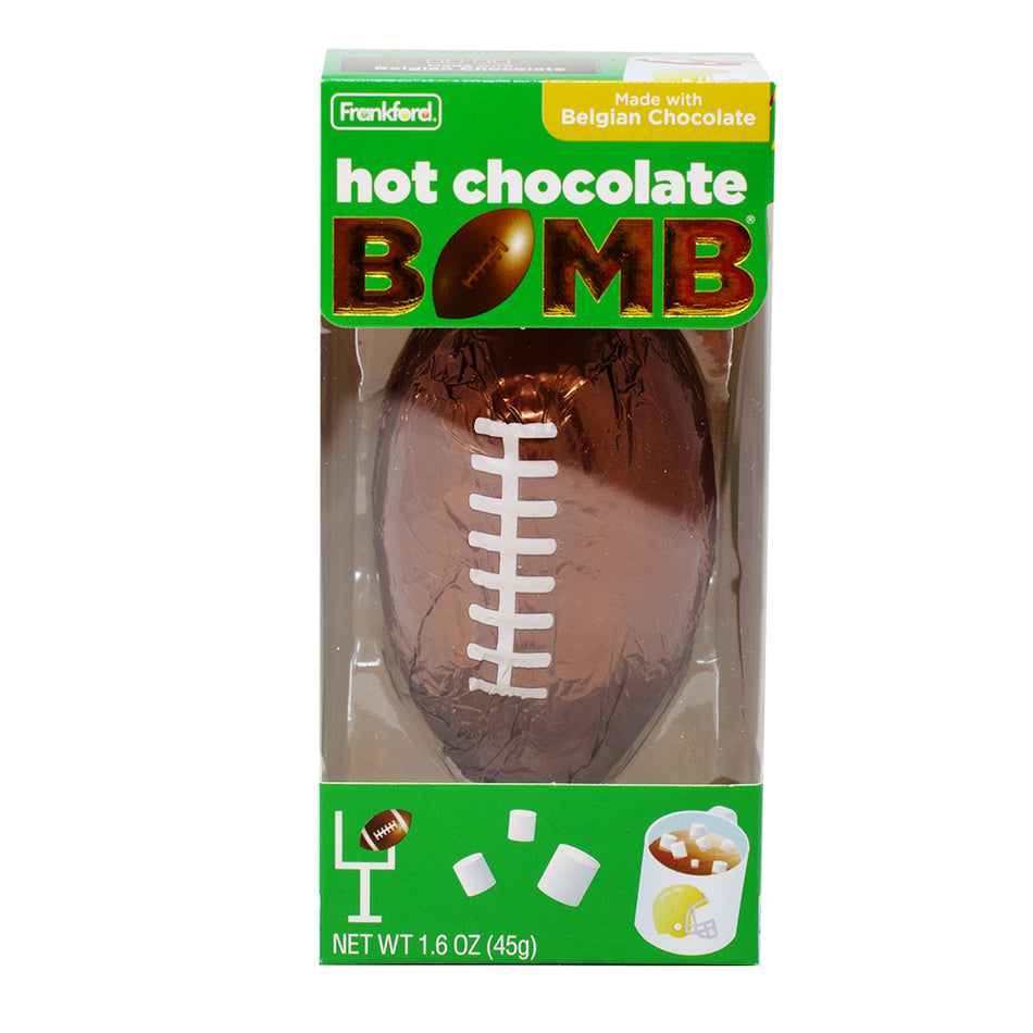 Frankford Football Hot Chocolate Bomb - 1.6oz -Stocking Stuffer Ideas-Christmas Chocolate