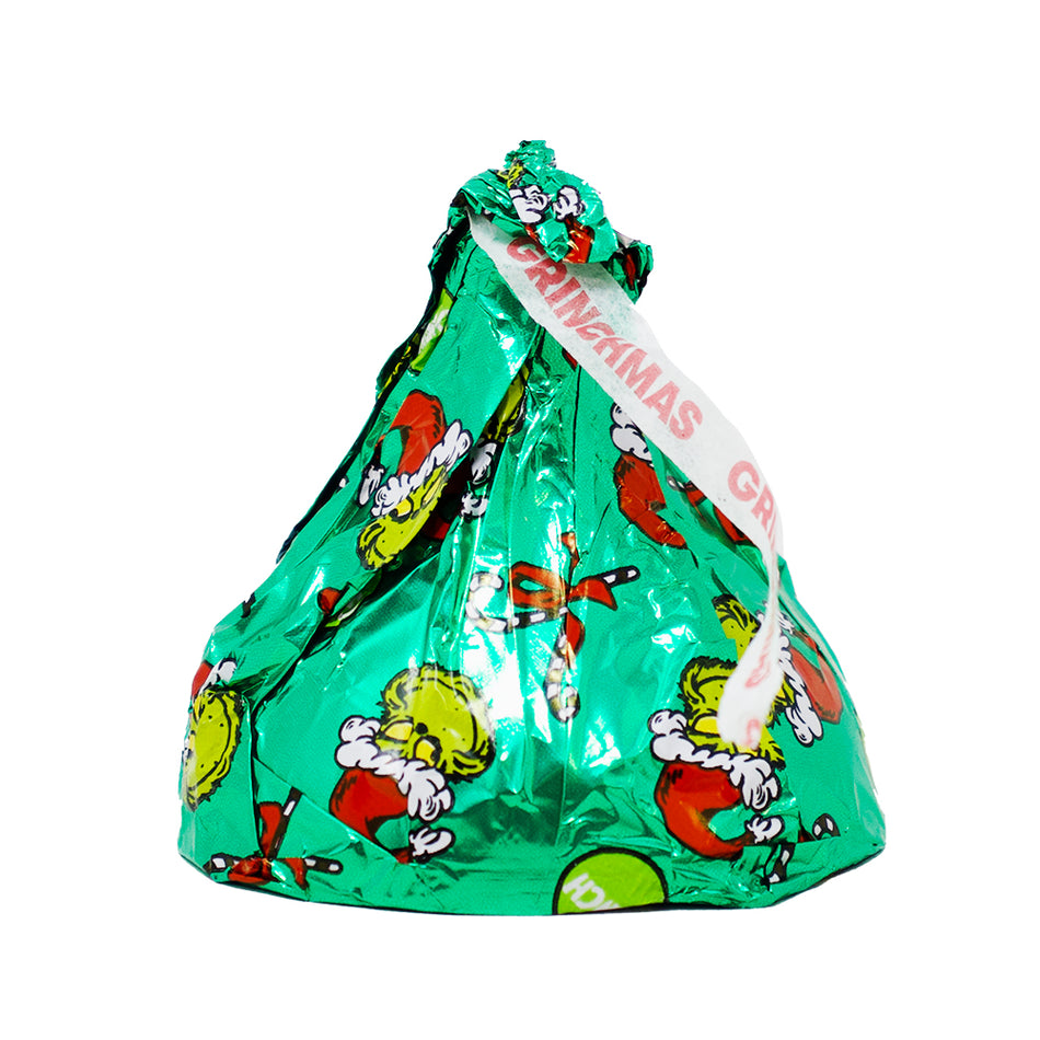 Hershey's Large Solid Milk Chocolate Kisses Grinch - 1.45oz -Christmas Chocolate-Christmas Candy