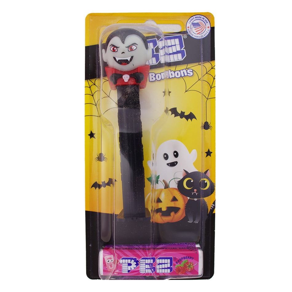 Pez Halloween Vampire-Pez Halloween Candy-Raspberry Candy