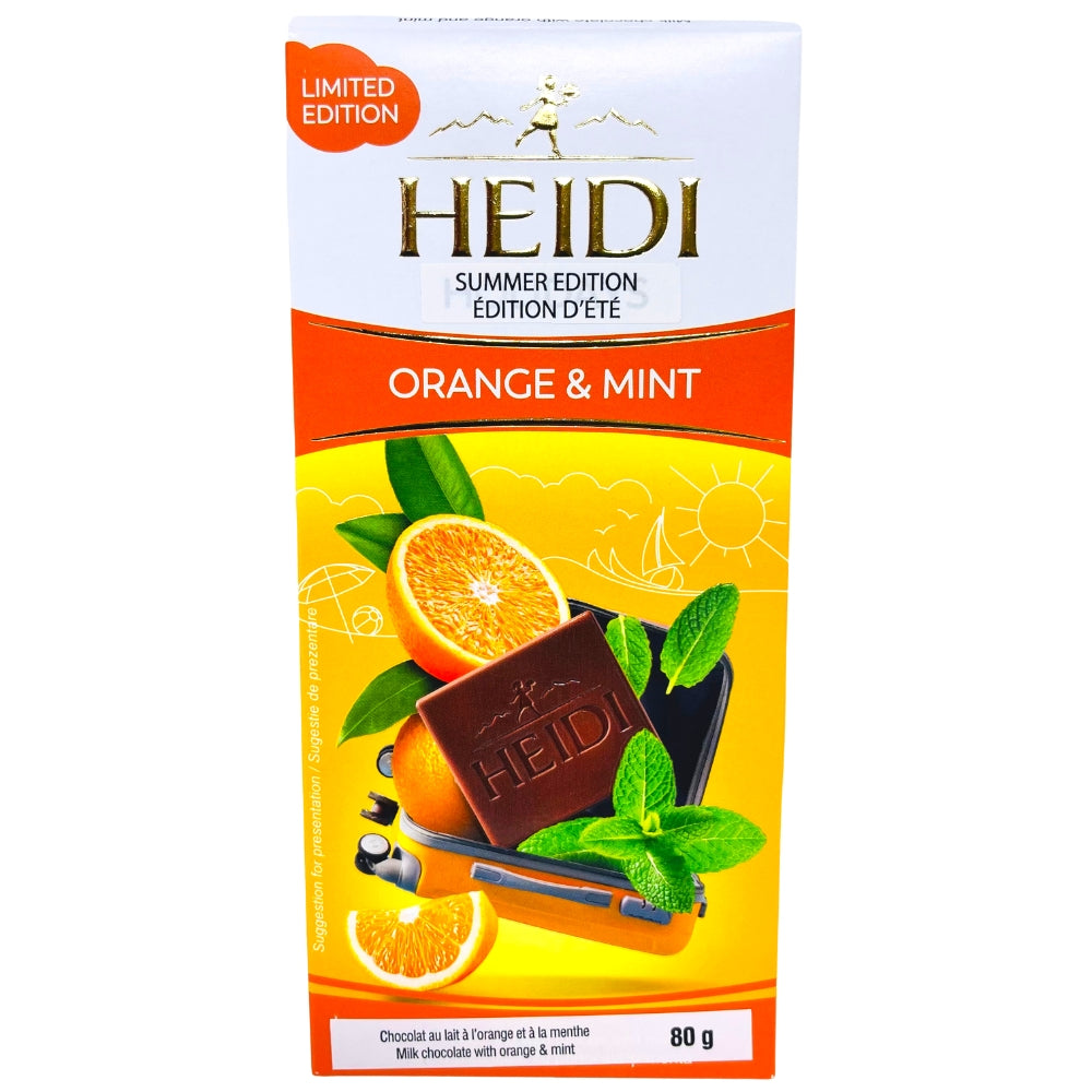 Heidi Milk Chocolate with Orange and Mint - 80g