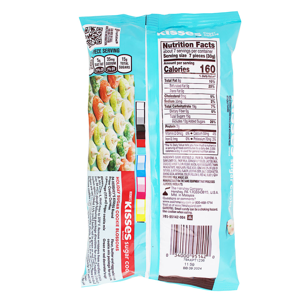 Hershey Kisses - Sugar Cookie  - 7oz Nutrition Facts Ingredients