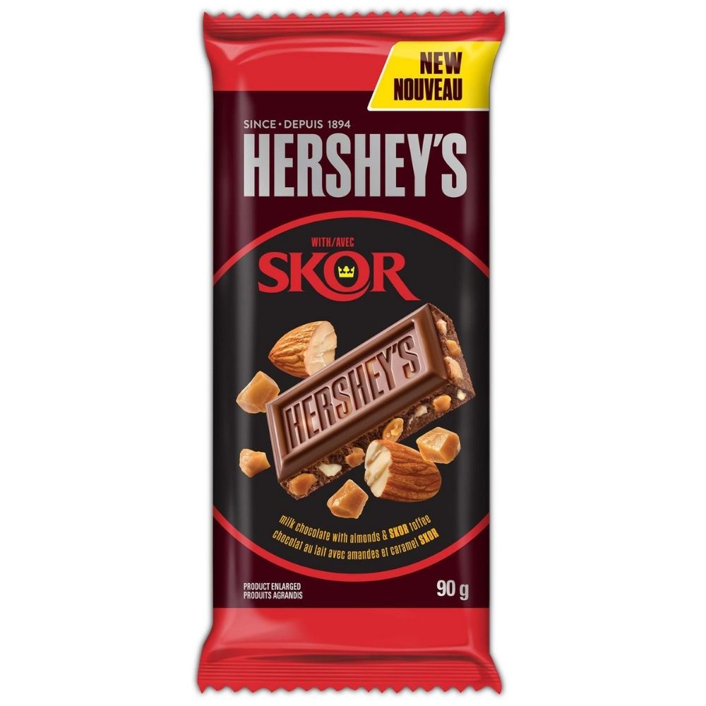 Hershey's with Skor - 90 g, Hershey's with Skor, toffee-tastic adventure, Hershey's chocolate, Skor toffee bits