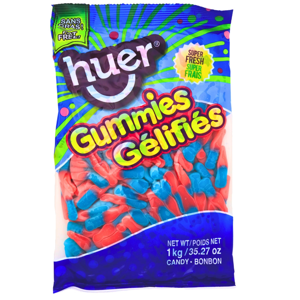 Huer Bubblegum Bottles Gummy - 1kg, Gummie Candy, Gummy Candy, Fun Gummies, Soft Gummies, Fruity Gummies, Soft Gummy