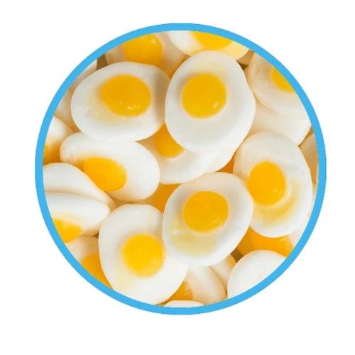 Huer Fried Eggs Gummy Candy- 1kg, Gummie Candy, Gummy Candy, Fun Gummies, Soft Gummies, Fruity Gummies, Soft Gummy