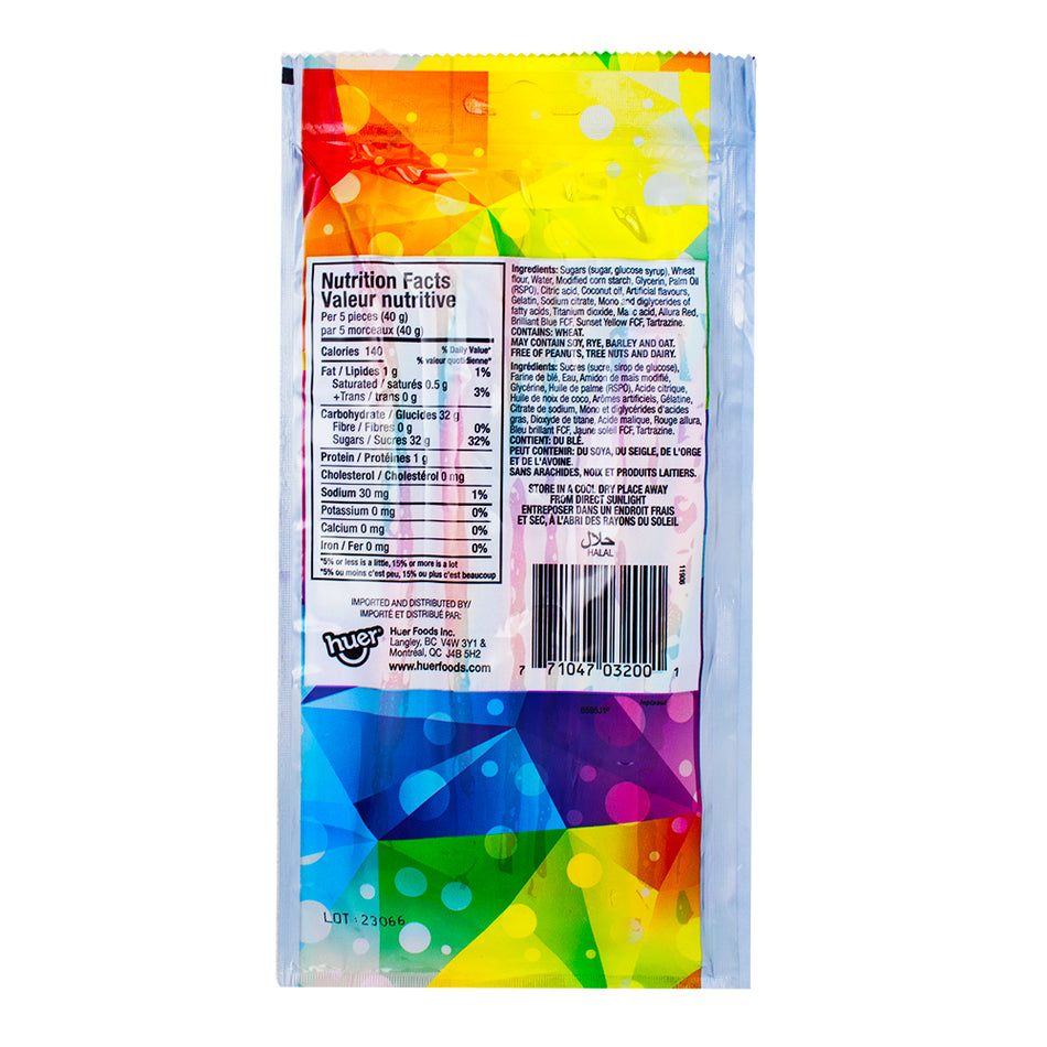 Huer Rainbow Creme Whips - 70g  Nutrition Facts Ingredients