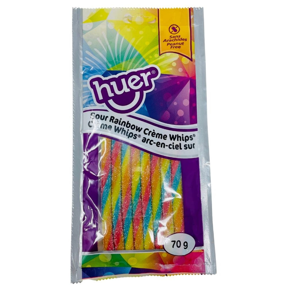 Huer Sour Rainbow Creme Whips - 70g