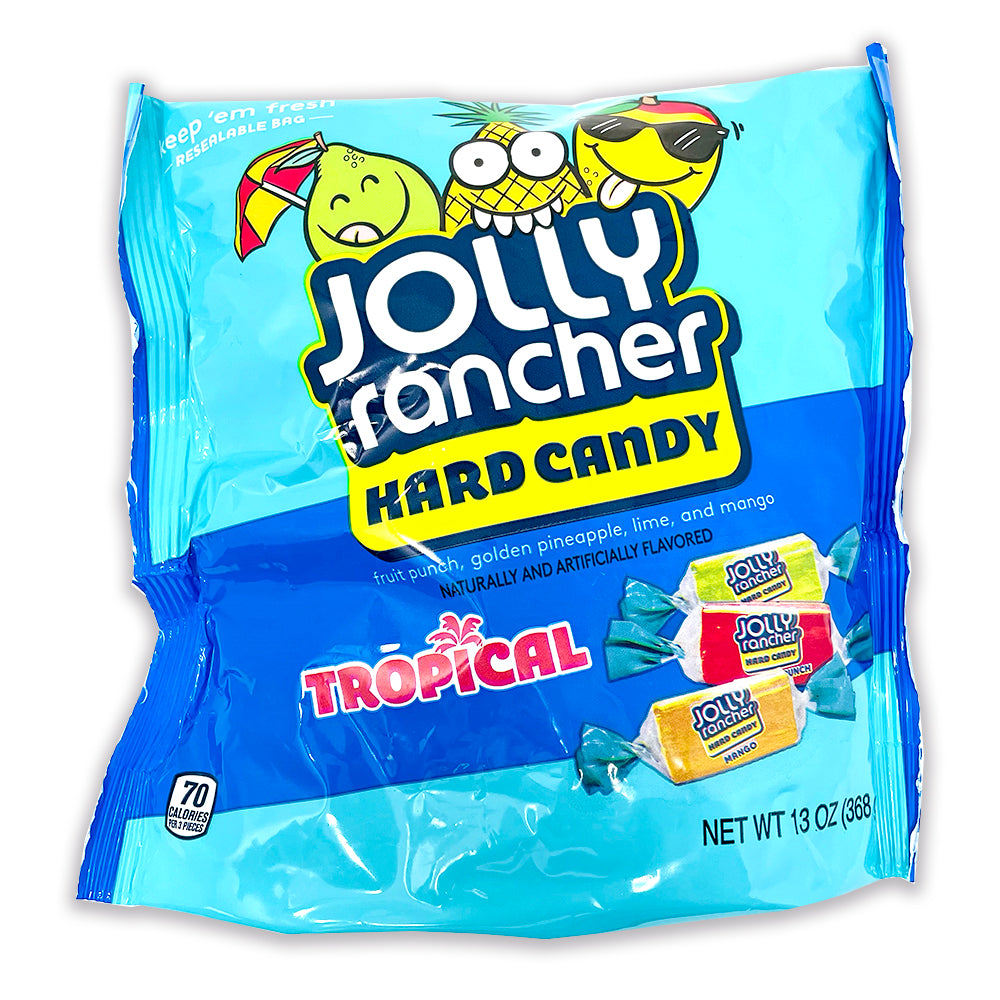 Jolly Rancher Tropical Hard Candy - 368g, Jolly Rancher, Tropical Hard Candy, candy paradise, exotic flavors, pineapple, coconut, banana, sweet escape, tropical adventure, jolly rancher, jolly rancher candy, jolly rancher sour candy, jolly rancher sour, jolly rancher hard candy, hard candies, jolly rancher hard candies, jolly rancher gummies, gummies, jolly rancher gummy