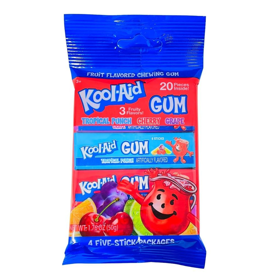 Kool-Aid Gum 4 Five-Stick Pcks - 1.76oz