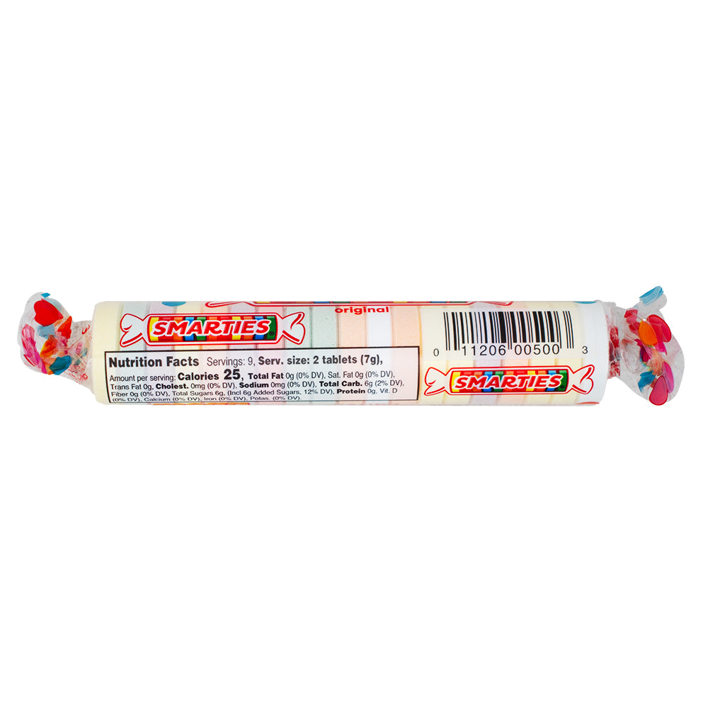 Smarties Mega - 64g - Smarties Candy - Retro Candy  - Nutrition Facts - Ingredients]