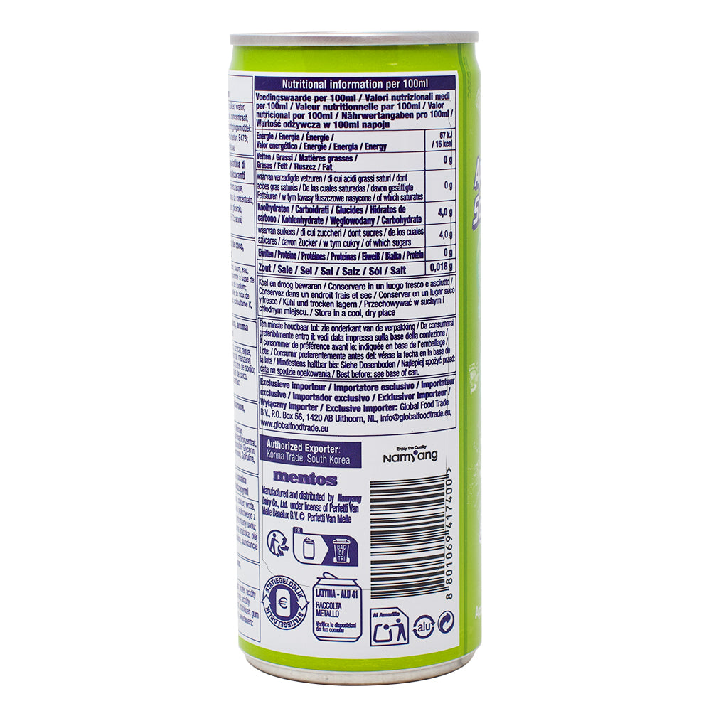 Mentos Apple Soda Kick Drink - 250mL Nutrition Facts Ingredients-Mentos-Apple Soda-Coconut Jelly