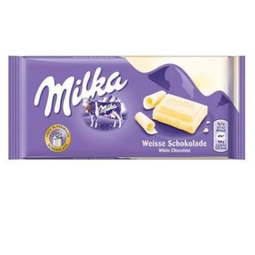 Milka White Chocolate Bars