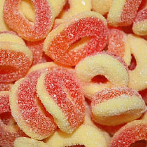 Huer Peach Rings - 1kg, Gummie Candy, Gummy Candy, Fun Gummies, Soft Gummies, Fruity Gummies, Soft Gummy, Peach Gummies, Peach Candy