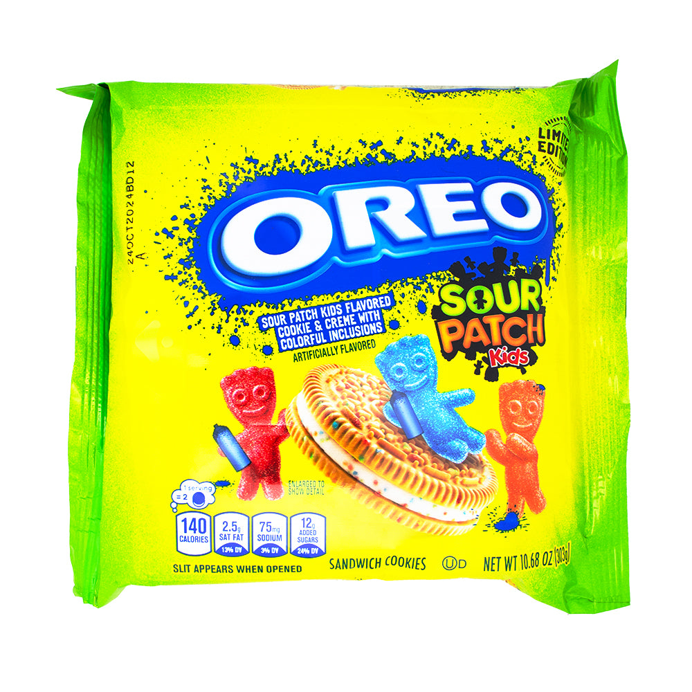 Oreo Cookies with Sour Patch Kids - 10.68oz - Oreo - Oreos - Oreo Cookies - New Oreo - Sour Patch Kids - Sour Candy - Cookies - Limited Edition Oreos