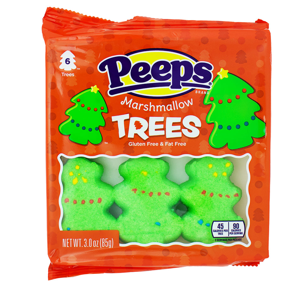 Peeps Christmas Trees Marshmallows - 3oz - Christmas Marshmallow Trees - Festive Peeps Treats - Holiday Dessert Decorations - Christmas Tree Marshmallows - Yuletide Sweet Delights - Christmas Candy Fun - Christmas Candy - Christmas Treats - Peeps Candy - Peeps - Peeps Marshmallows