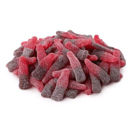 Huer Sour Cherry Cola Bottles Candy - 1kg, Gummie Candy, Gummy Candy, Fun Gummies, Soft Gummies, Fruity Gummies, Soft Gummy, Cherry Cola Gummies, Cherry Cola Candy, Cola Candy, Cola Gummy