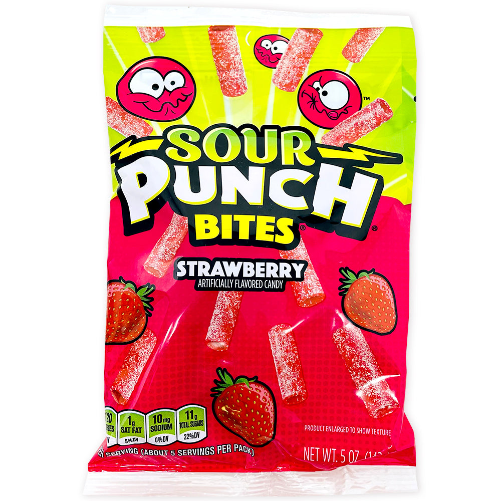 Sour Punch Bites Strawberry - 5oz