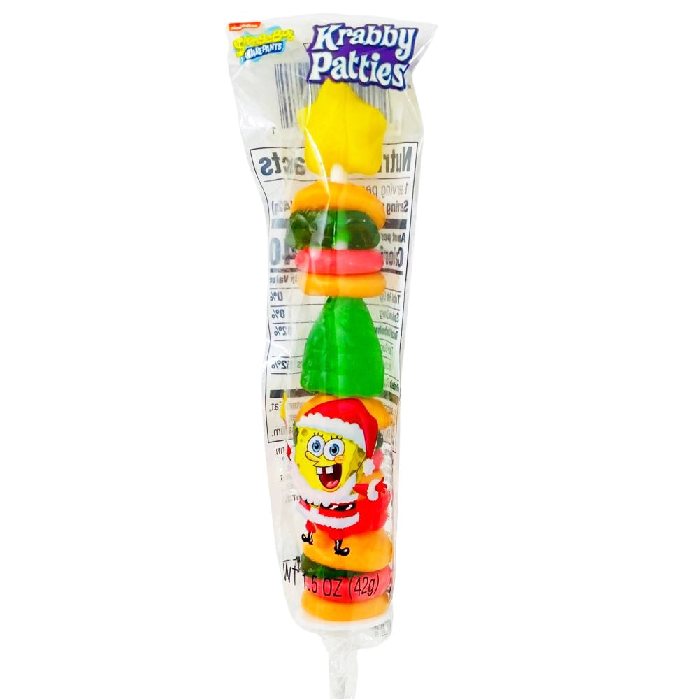 SpongeBob Christmas Gummy Krabby Patties Kabob - 1.5 oz.