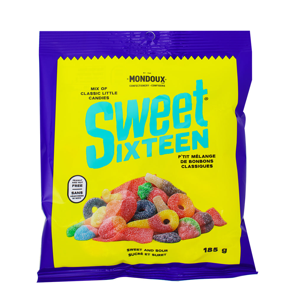 Sweet Sixteen Sweet & Sour - 185g-Sour Candy-Gummies-Canadian Candy