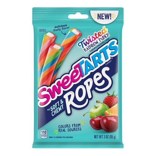 Sweetarts Ropes Twisted Rainbow Punch-5 oz. Peg Bag