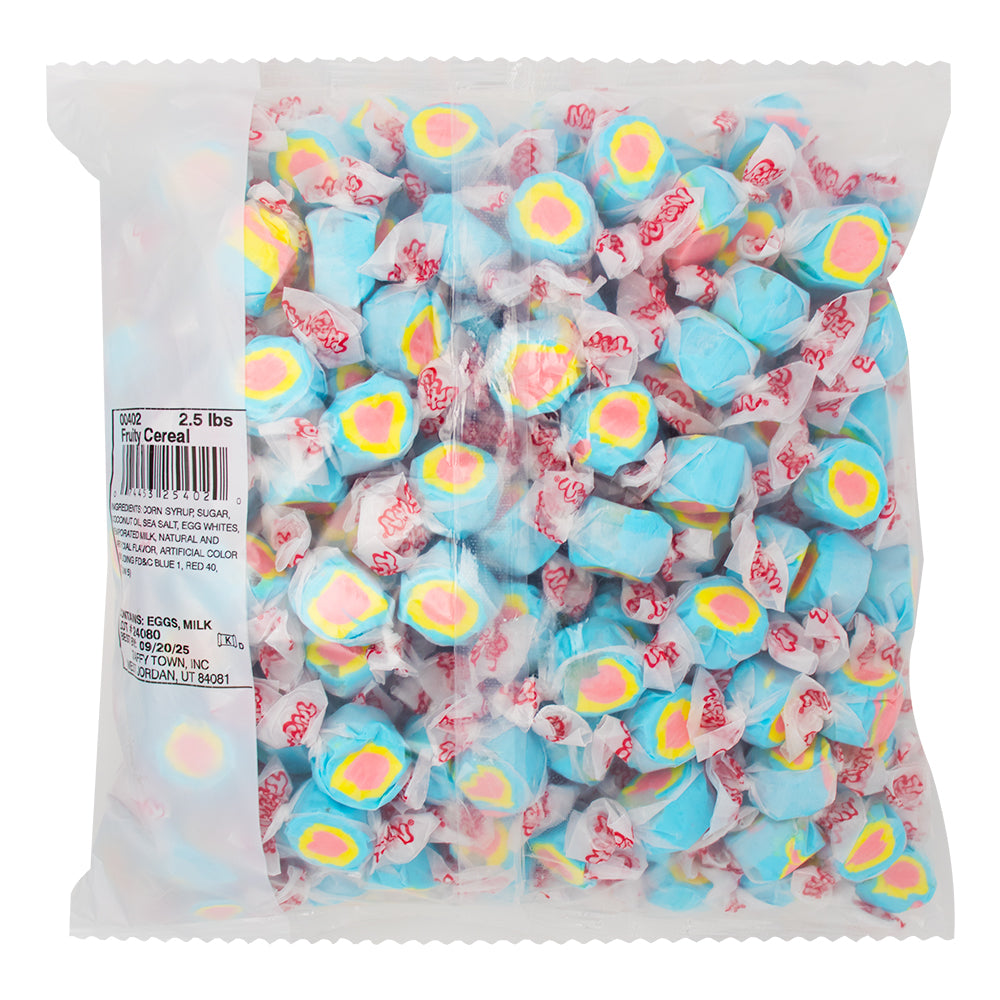 Salt Water Taffy Fruity Cereal - 2.5lbs  Nutrition Facts Ingredients