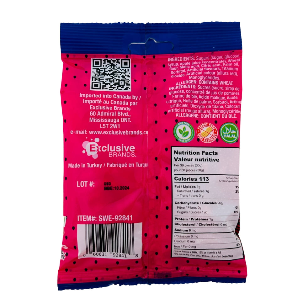 Tajubo Sour String Strawberry - 80g -Strawberry Candy - Sour Candy