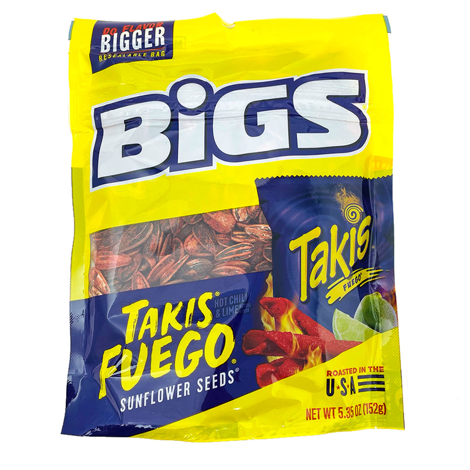 Bigs Sunflower Seeds Takis 5.35oz, takis sunflower seeds, bigs takis sunflower seeds, spicy sunflower seeds