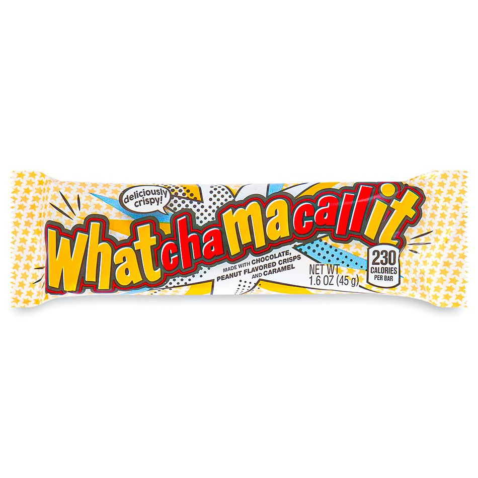 Whatchamacallit Bar Front, ​​whatchamacallit, whatchamacallit chocolate, whatchamacallit candy, retro chocolate