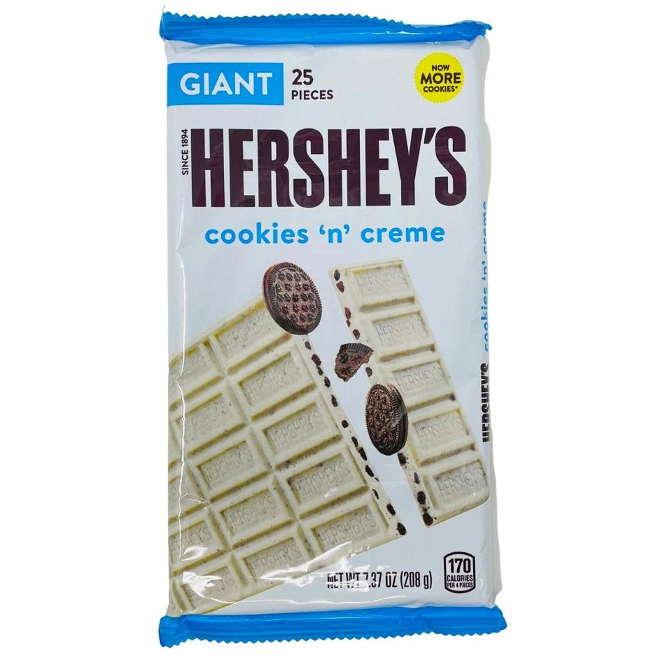 Hershey's Cookies 'N' Creme Giant Bar - 7.37oz, Hershey's Chocolate, Hershey's Chocolate Bar, Cookies n Creme Chocolate